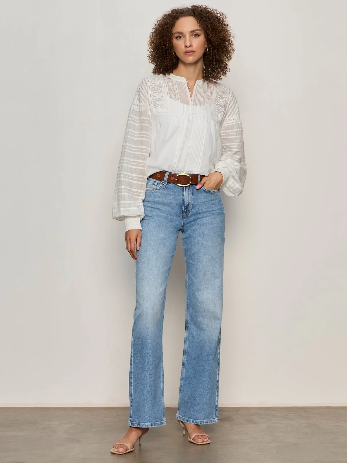 Adore You Embroidered Blouse White - Image 5