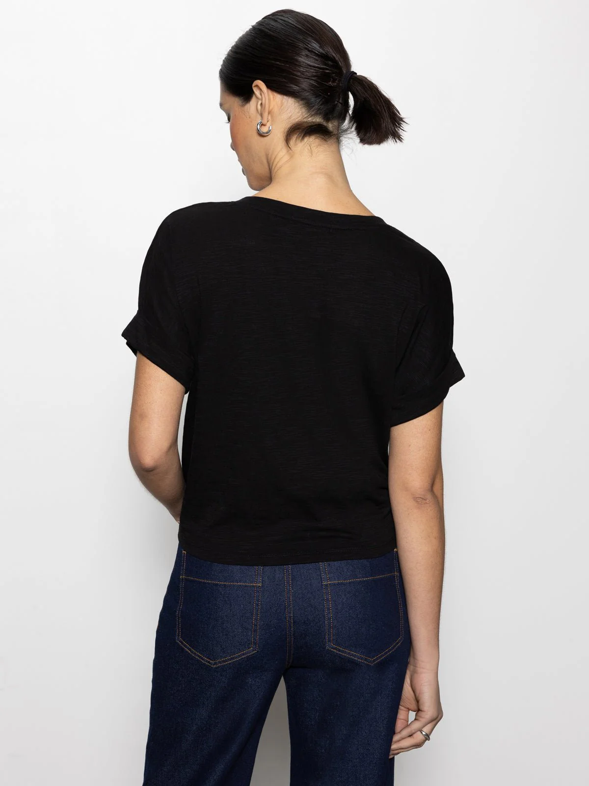 All Day Tie Tee Black - Image 3