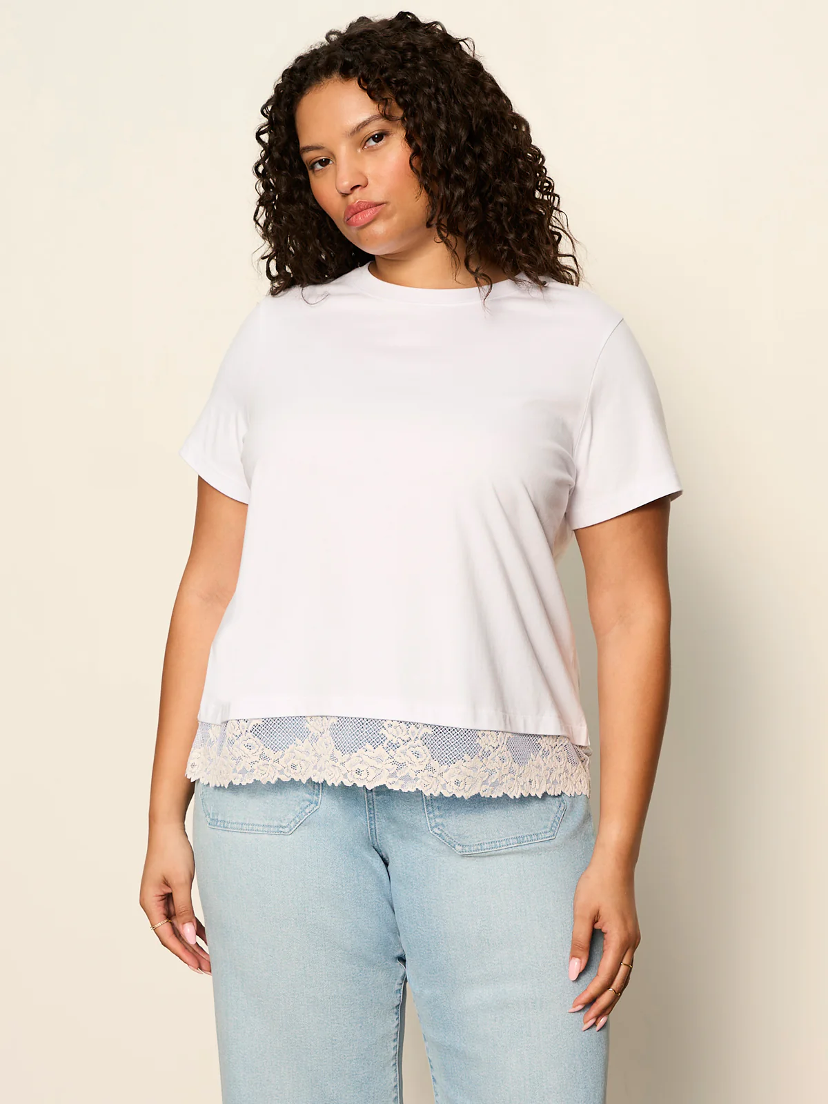 Cami Remix Tee White Extended Sizing