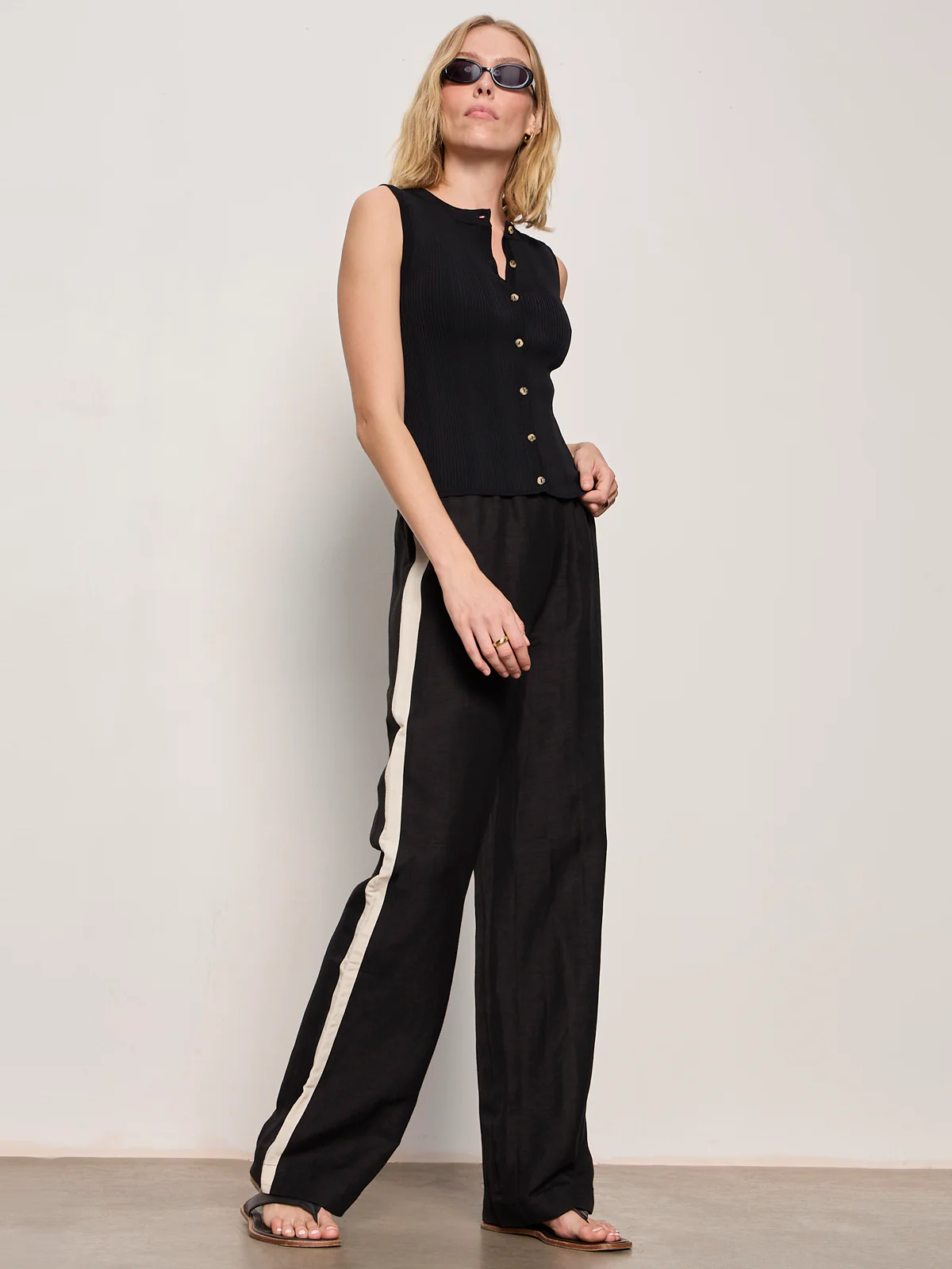 Casual Track Pant Black / Summer Sand - Image 5