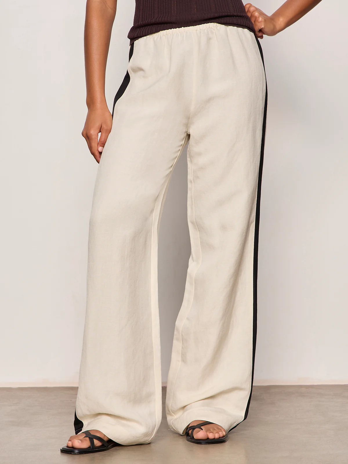 Casual Track Pant Summer Sand / Black - Image 3