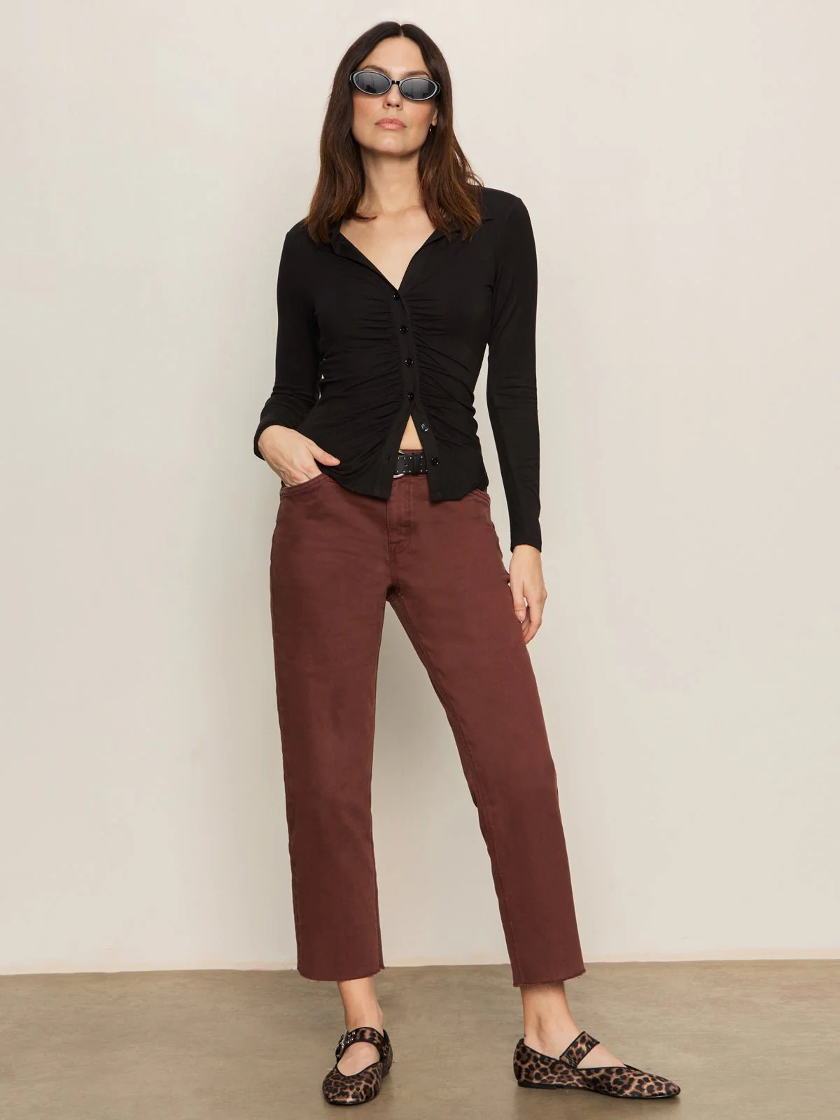 Dreamgirl Knit Button Up Top Black - Image 5