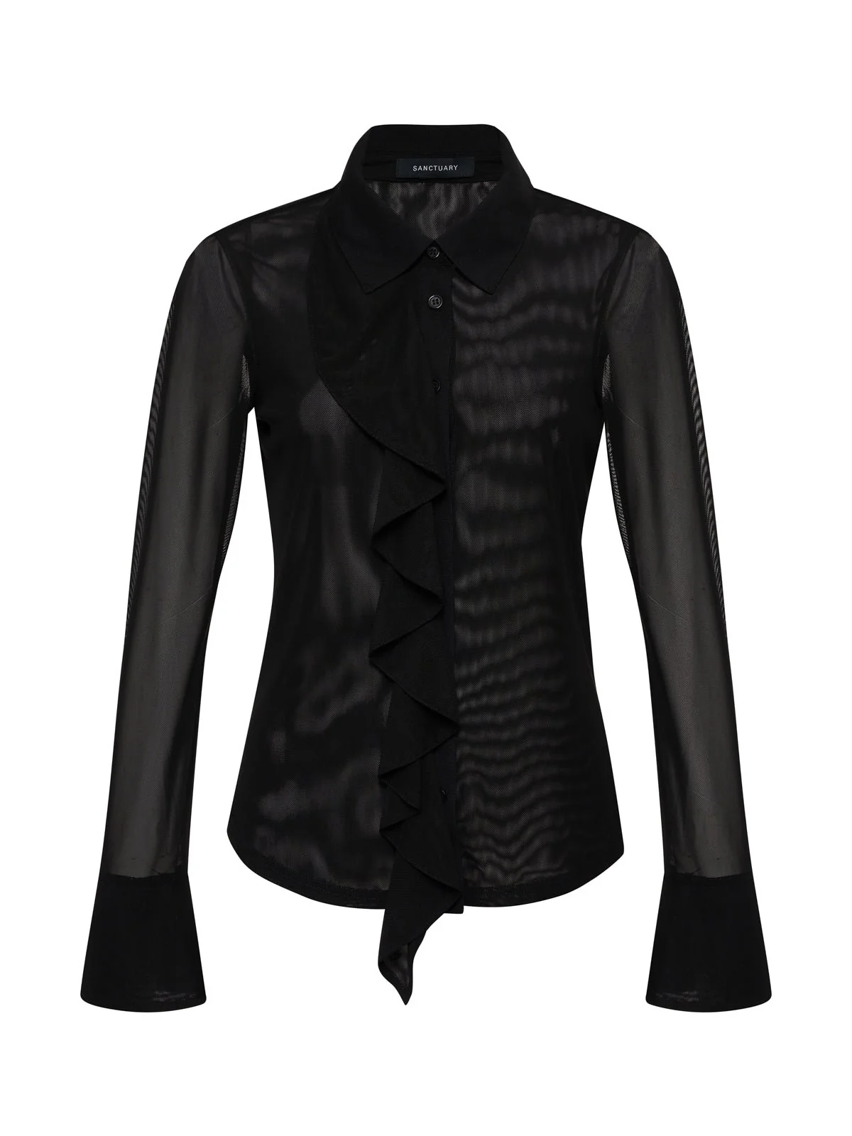 Dreamland Ruffle Top Black - Image 6