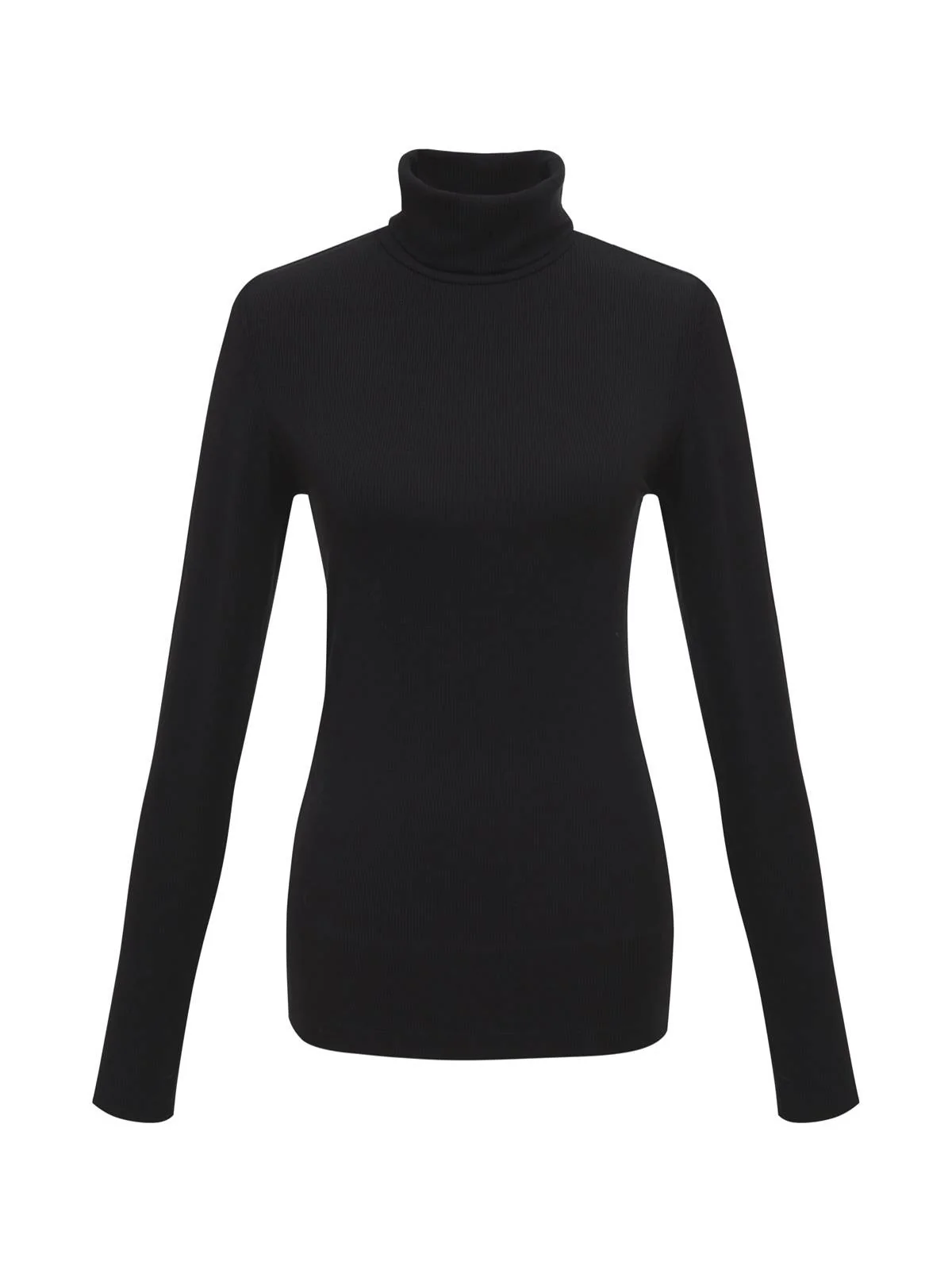 Essential Turtleneck Top Black Extended Sizing - Image 5