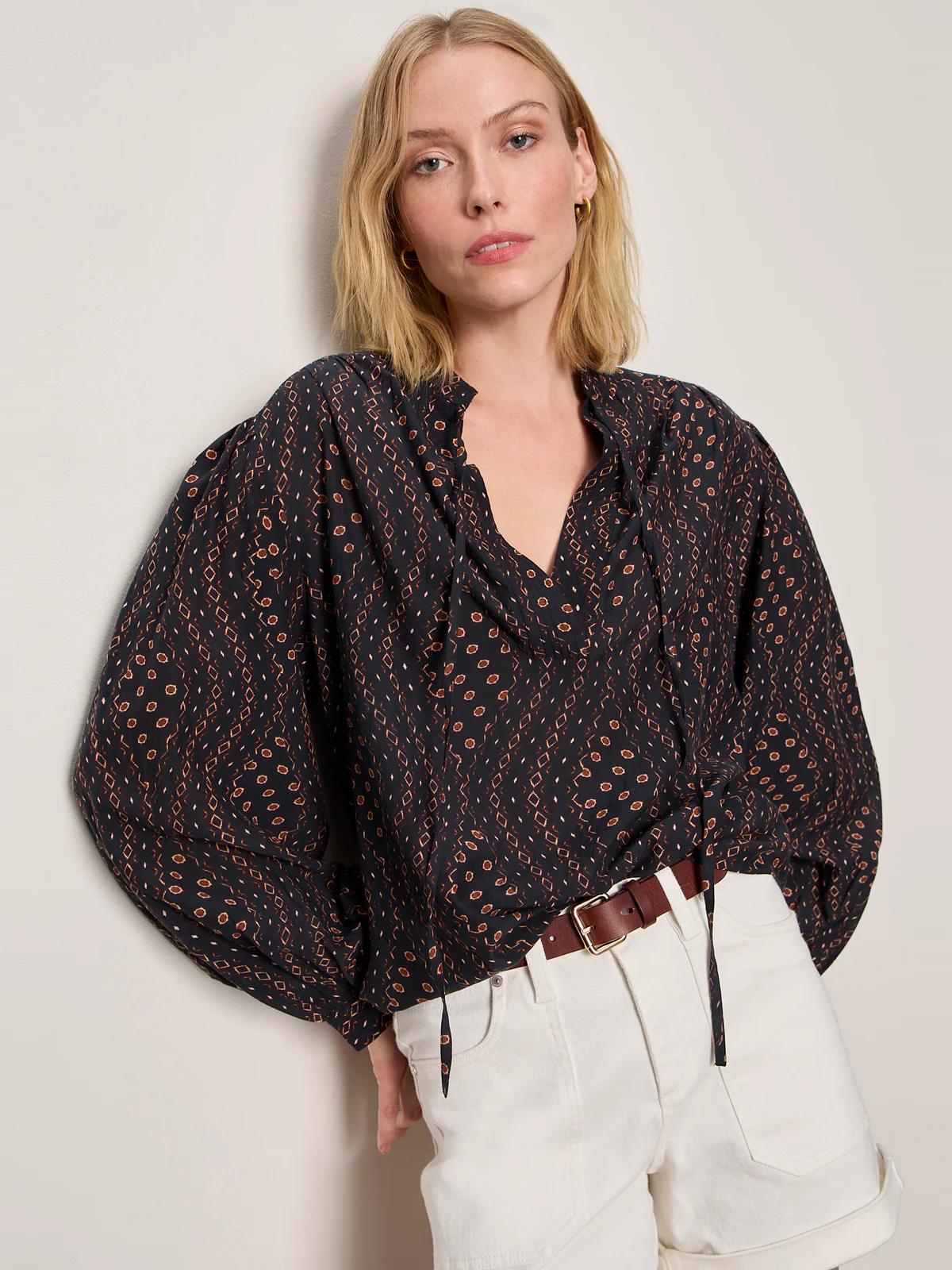 Joyride Relaxed Volume Blouse Rhythmic