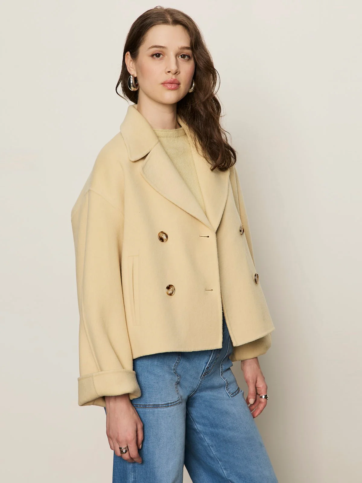 Karlie Wool Jacket Buttercream - Image 3