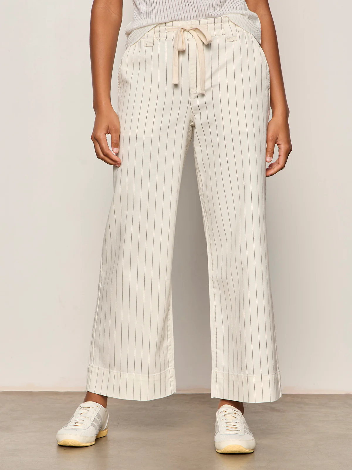 Lily Cropped Pant Setting Sun Stripe