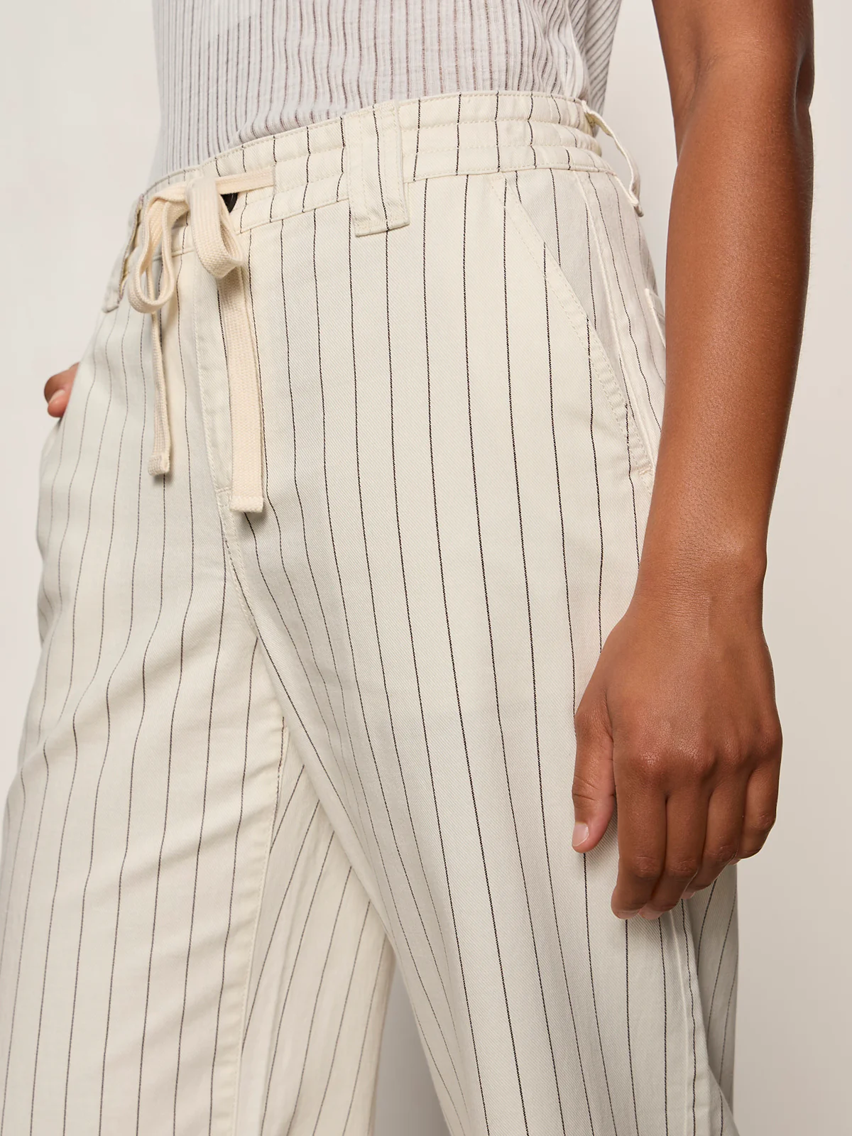 Lily Cropped Pant Setting Sun Stripe - Image 4
