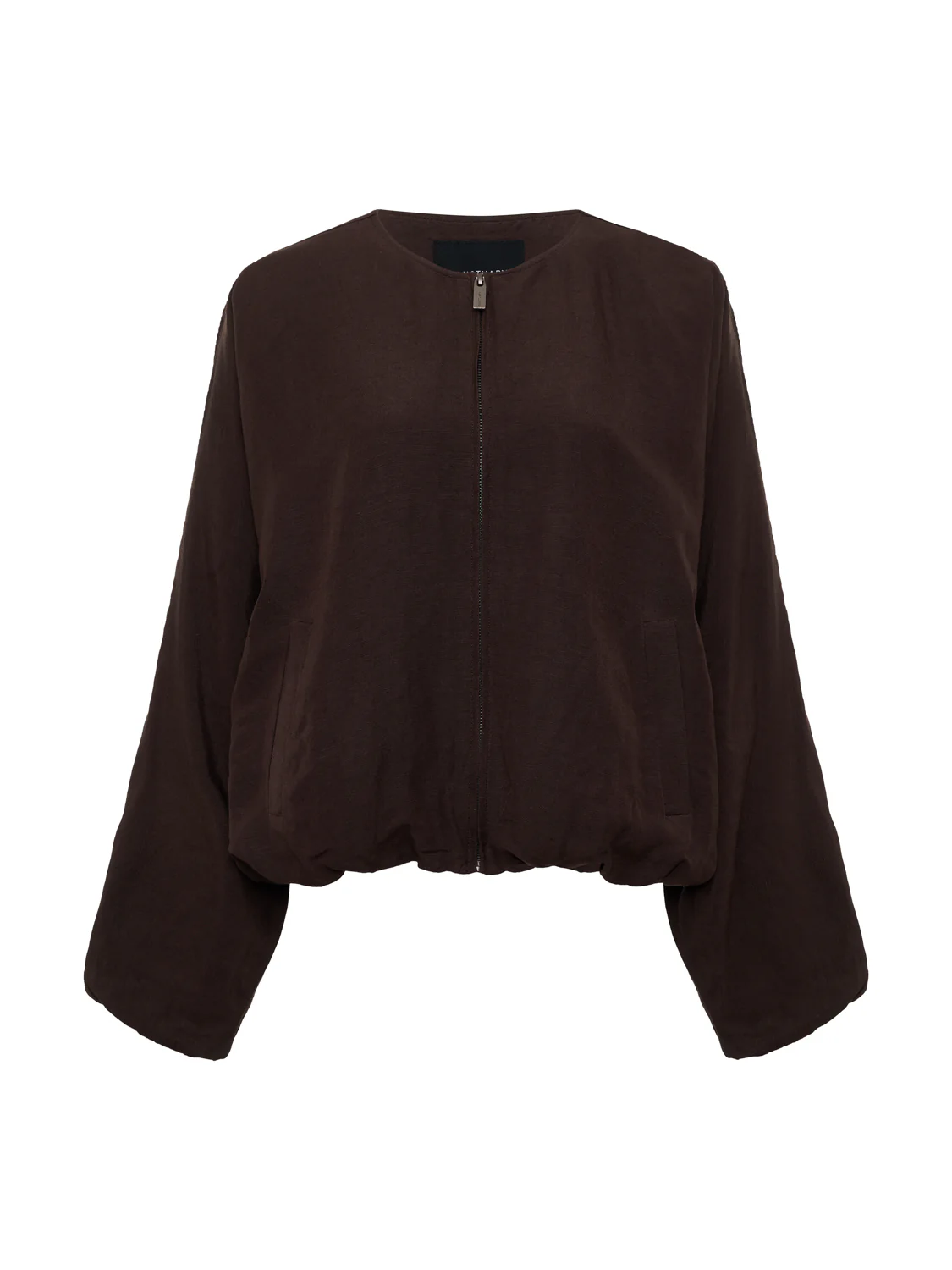 Linen Bubble Jacket Rich Soil Extended Sizing - Image 8