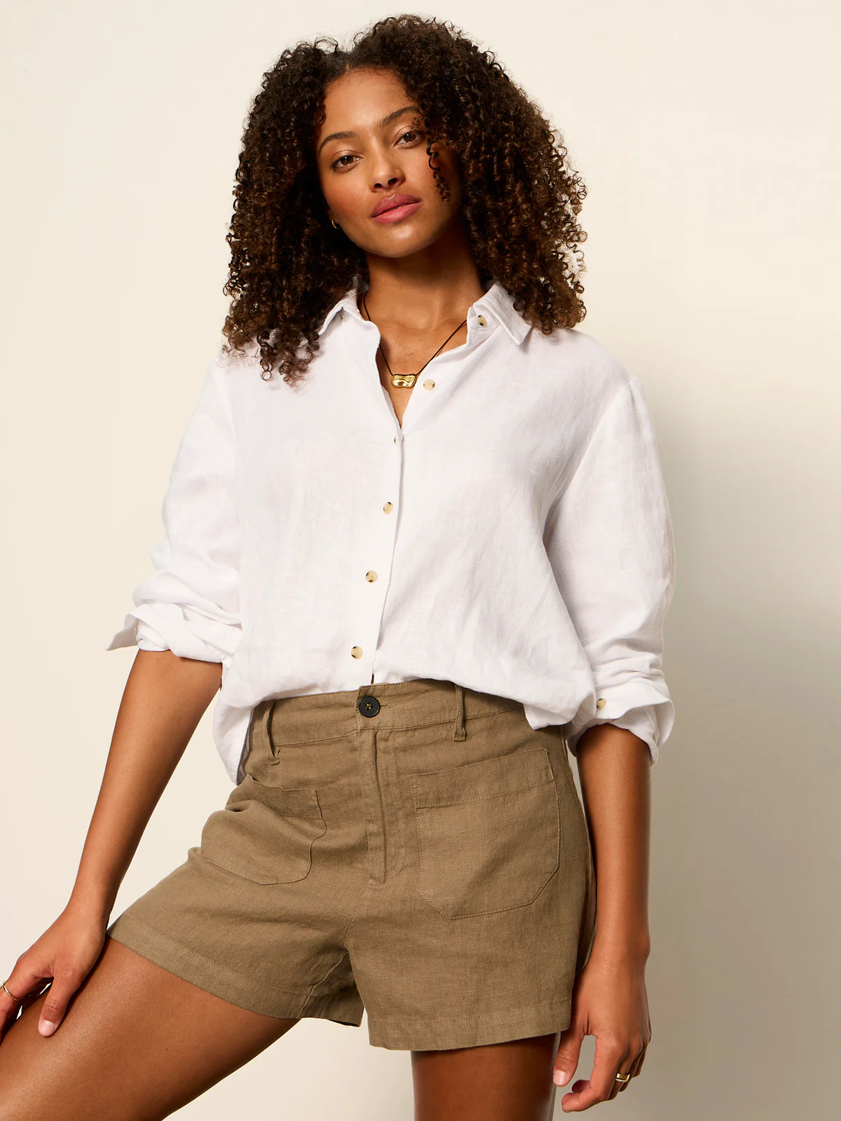 Linen Marine Short Timber