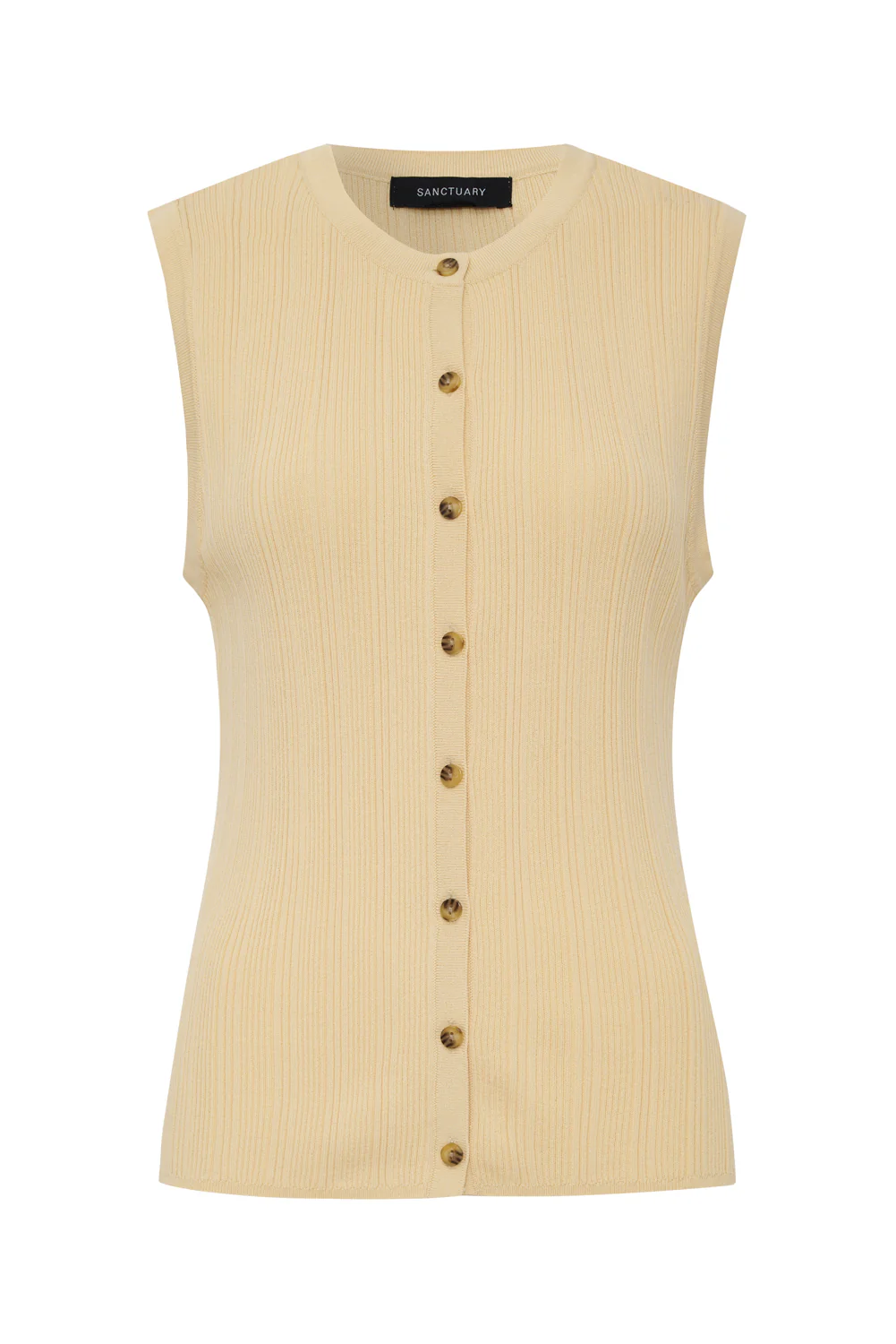 Manhattan Rib Button Cardi Banana - Image 7