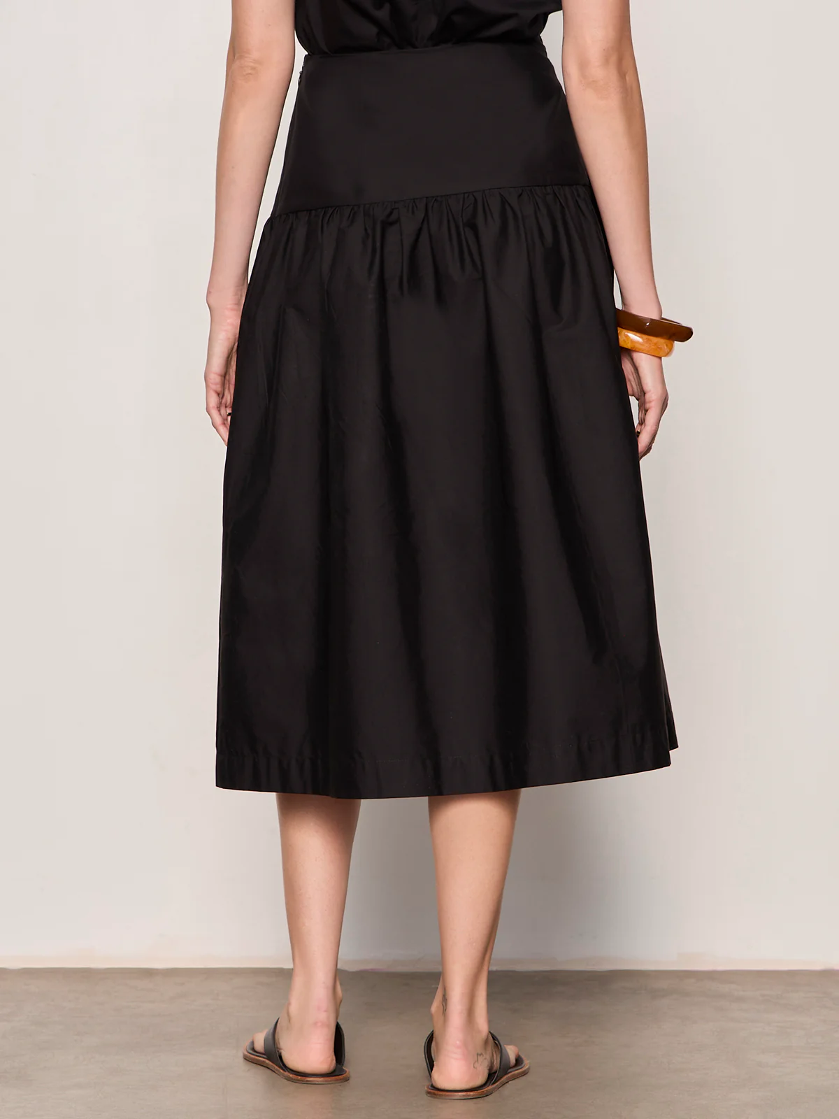 Matter Of Time Poplin Skirt Black - Image 3