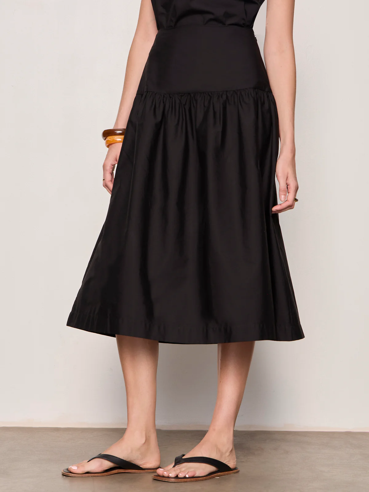 Matter Of Time Poplin Skirt Black - Image 4