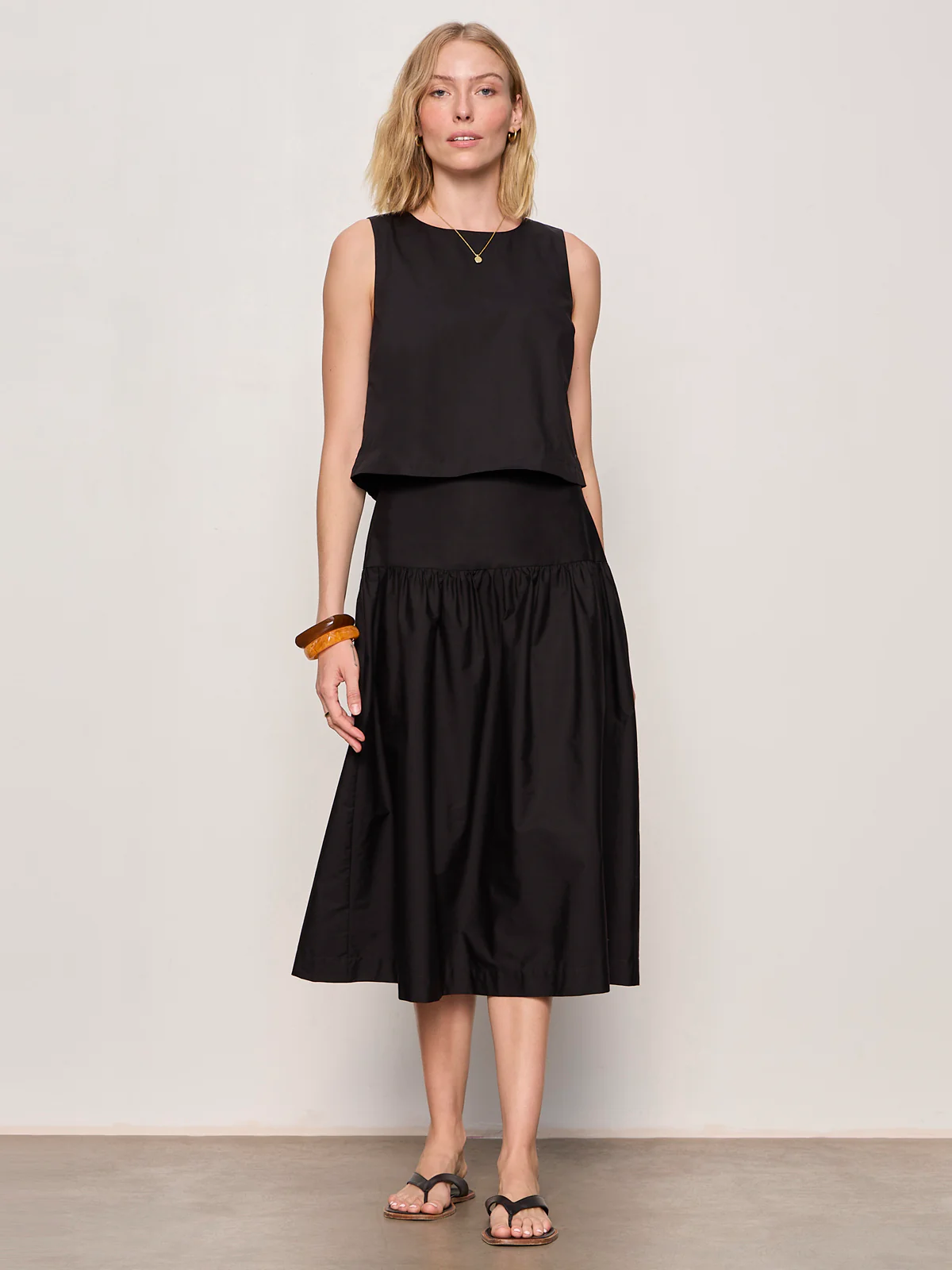 Matter Of Time Poplin Skirt Black - Image 6