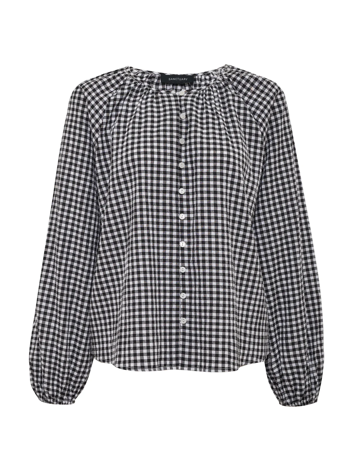 Perfect Gingham Button Blouse Picnic - Image 7