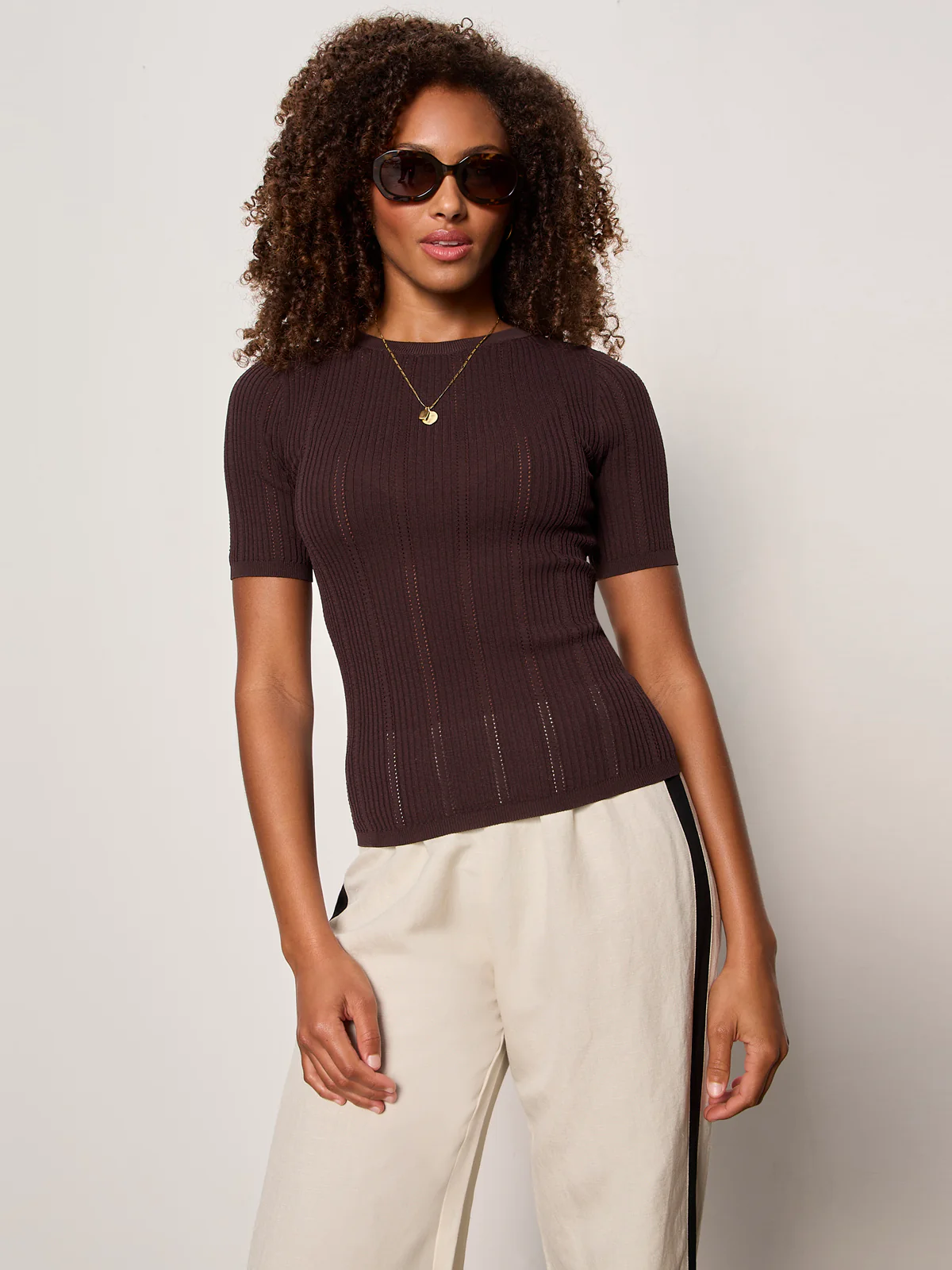 Perfect Knitwear Tee Rich Soil