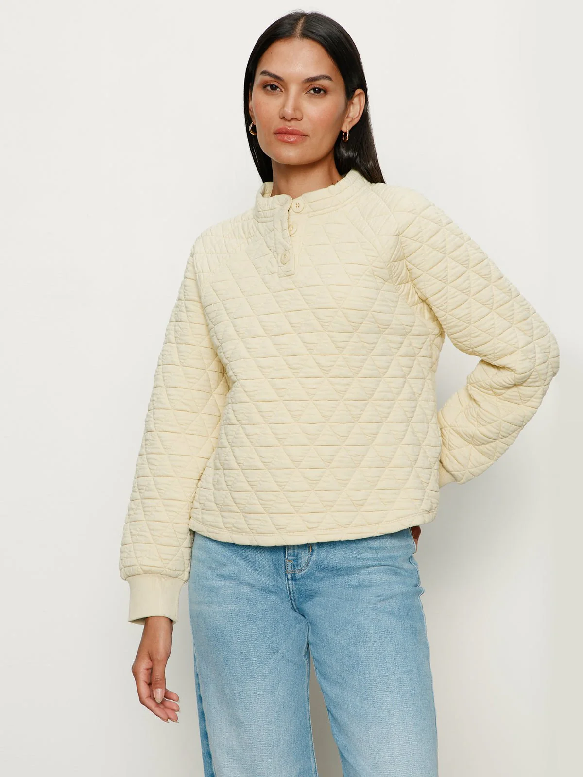 Quilted Button Popover Buttercream - Image 5