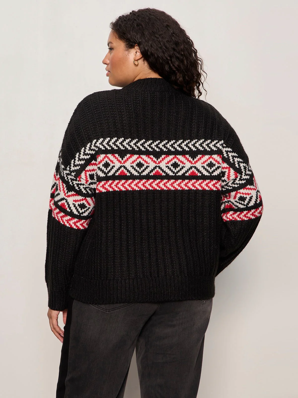 Send It Sweater Black Multi Extended Sizing - Image 5