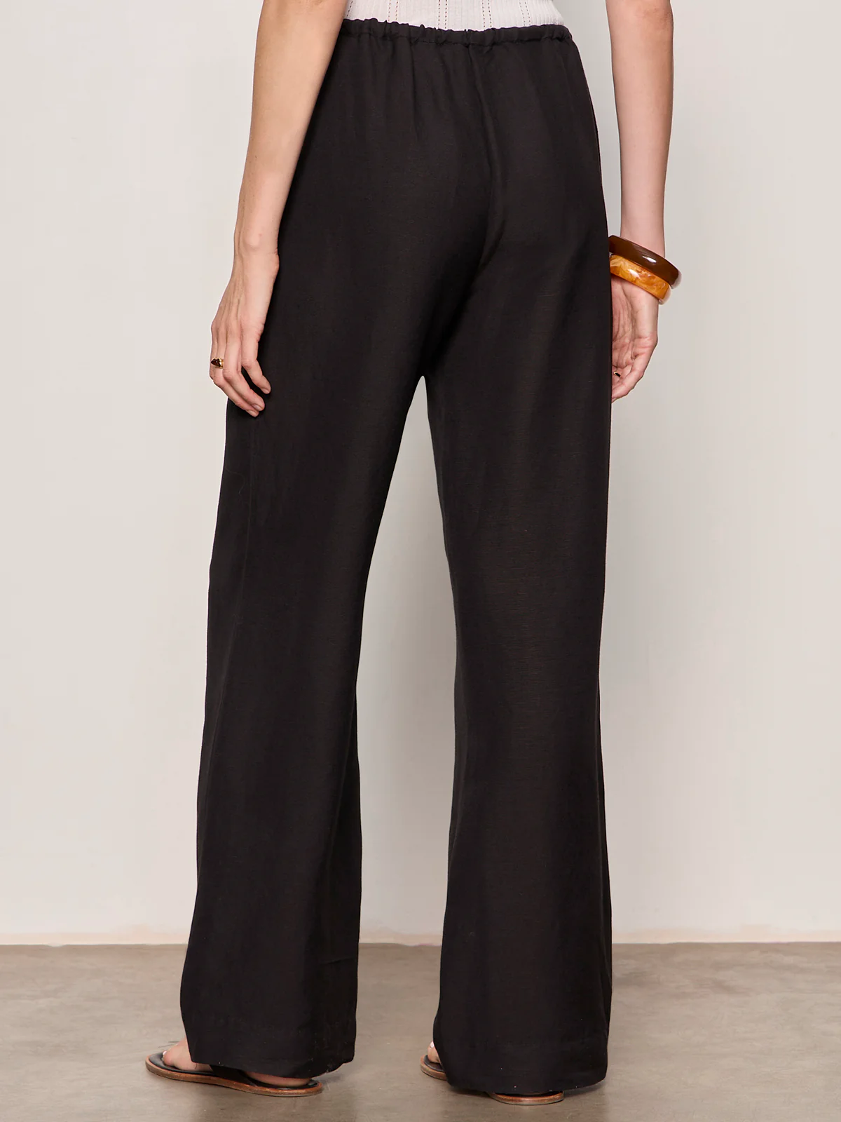 Shoreline Linen Pant Black - Image 2