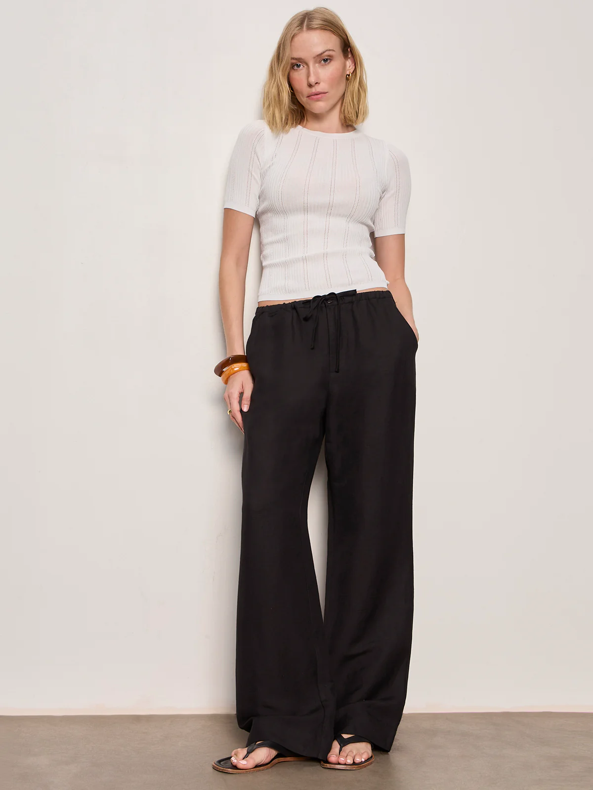 Shoreline Linen Pant Black - Image 4