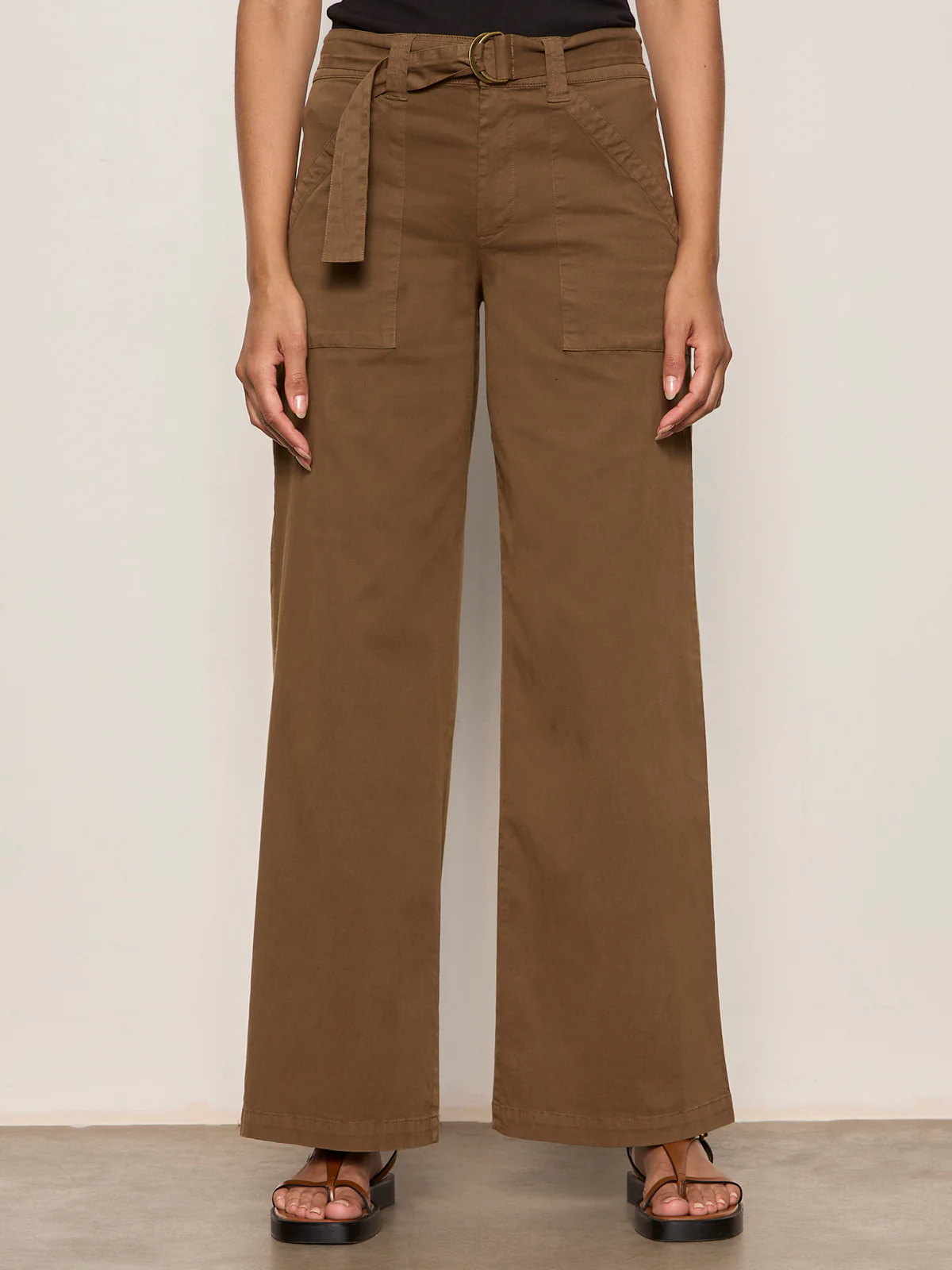 Soft Polished Wide Leg Pant Timber
