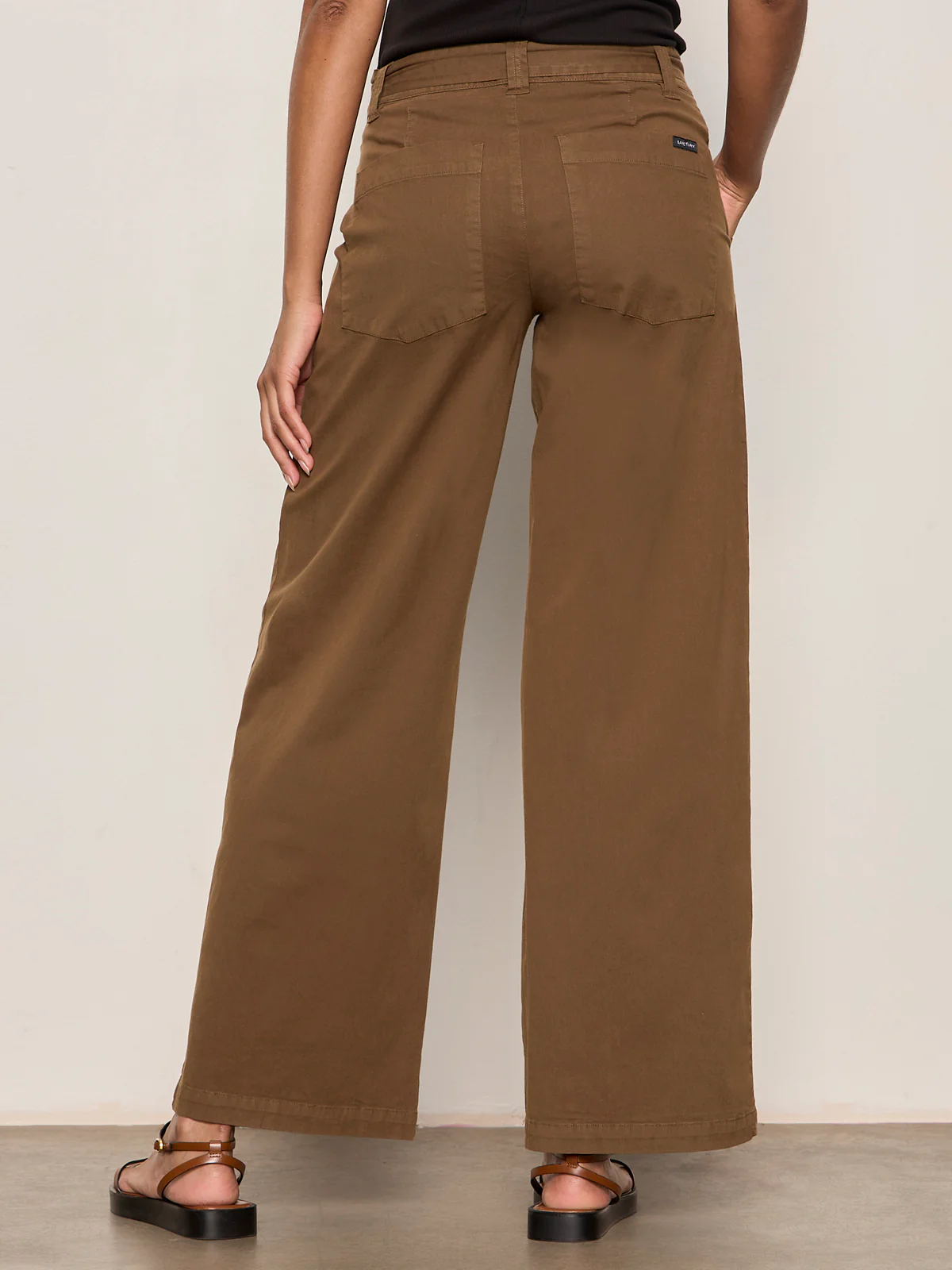 Soft Polished Wide Leg Pant Timber - Image 2