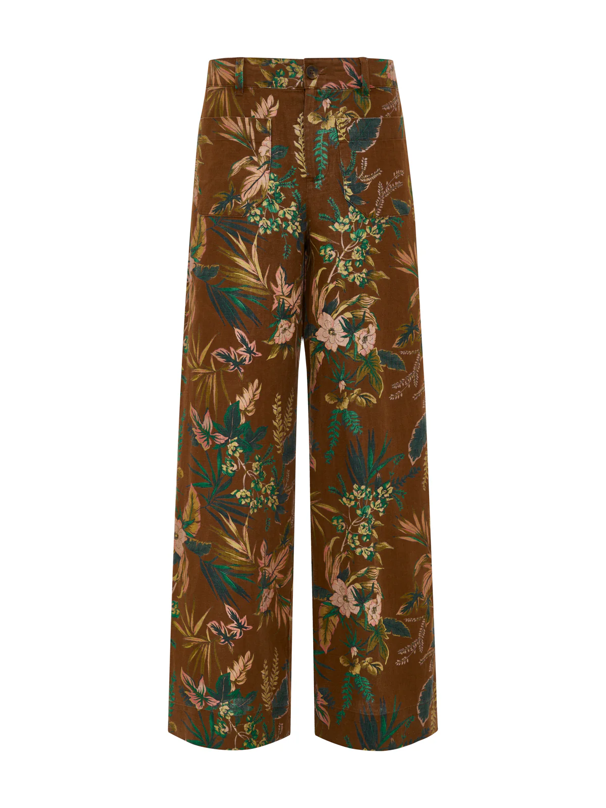 The Linen Marine Wide Leg Pant Vintage Ivy - Image 7