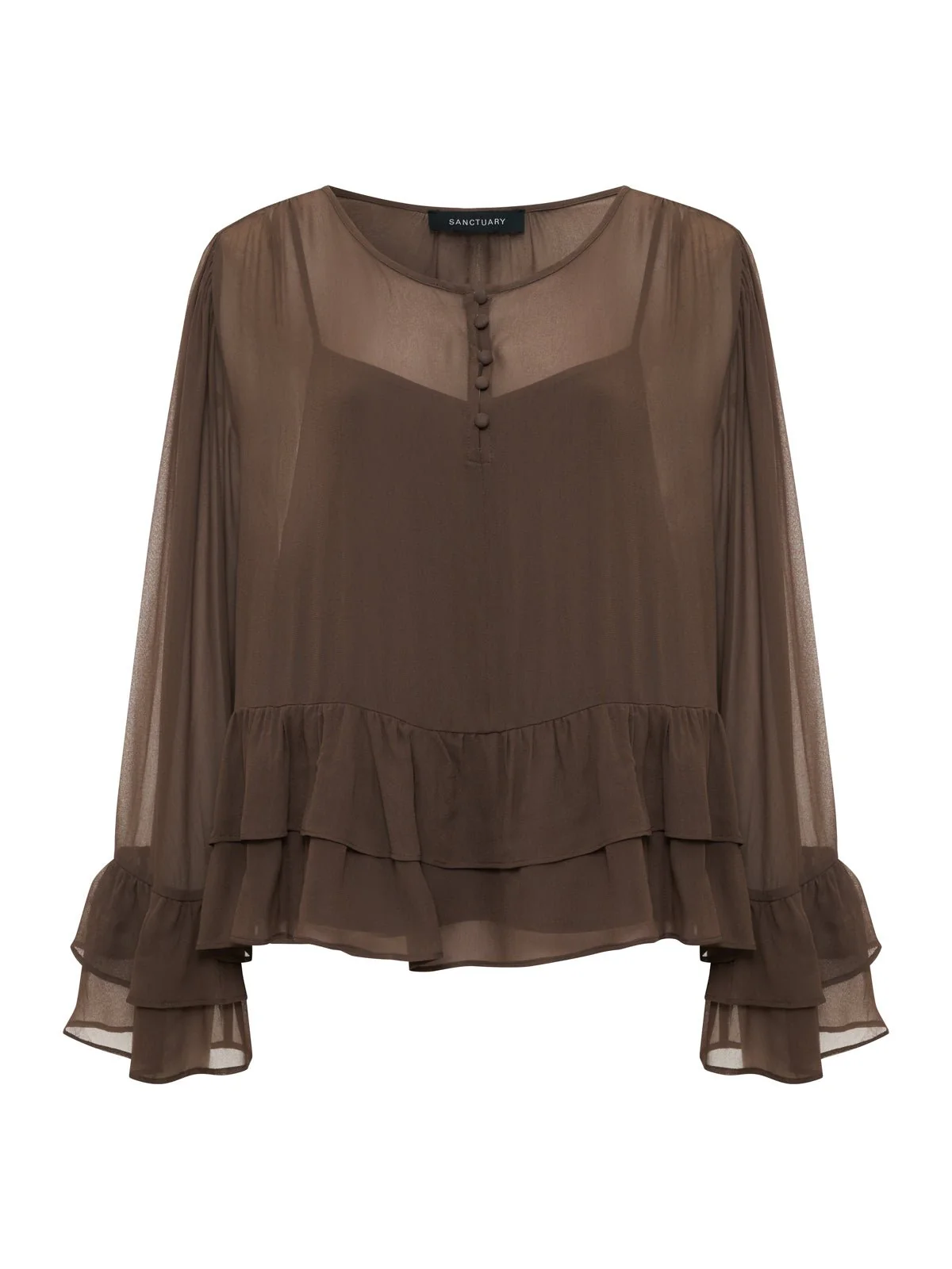 There She Goes Blouse Morel - Image 7